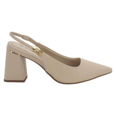 Imagem de Scarpin Feminino Bebecê Slingback T7012-021 - Aveia, Aveia, 37