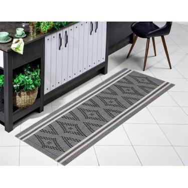 Imagem de Passadeira Cozinha Algodão Trabalhado 47x144cm Lavável em Máquina - Ma