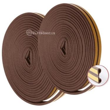 Imagem de Kit 2 Fita Dupla P 5.5mm para Vedação de Frestas Isolamento e Proteção