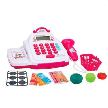 Imagem de COMP Caixa Registradora Creative Fun Mini Shopping Rosa Com Acessórios