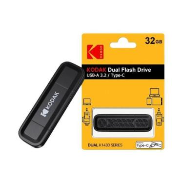 Imagem de Pen Drive KODAK K143D USB 3.2 Tipo-C De Alta Velocidade 32GB 64GB 128G