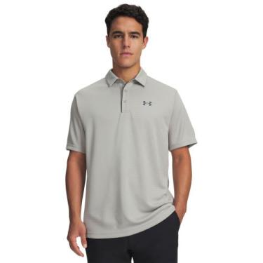 Imagem de Camiseta Polo de Golf Under Armour Tech, Cinza, PP