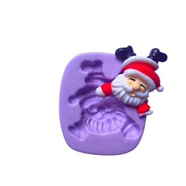 Imagem de Confeitaria dos moldes, F830 MOLDE DE SILICONE PAPAI NOEL NATAL CONFEITARIA ARTESANATO