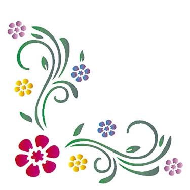 Imagem de Stencil de Acetato para Pintura OPA 14 x 14 cm - 1027 Cantoneiras
