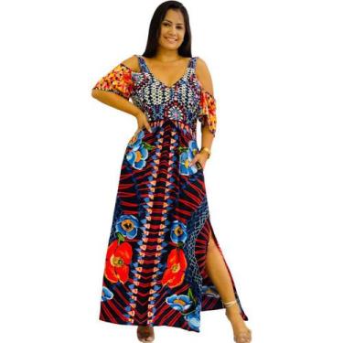 Imagem de Vestido Longo Feminina Indiano Algodão Com Alça  438 - Deeyaa