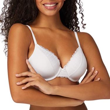 Imagem de Maidenform Sutiã feminino Comfort Devotion com cobertura total com aro, Branco, 40DD
