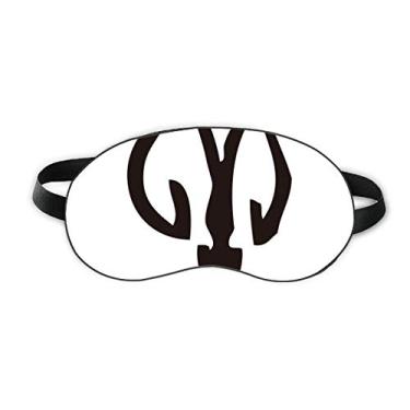 Imagem de Bones Inscriptions Chinese Zodiac Sheep Sleep Eye Shield Soft Night Blinfold Shade Cover