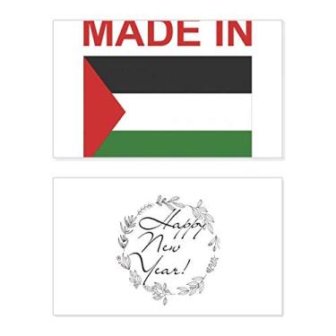 Imagem de Made in Palestine Country Love New Year Festival Cartão de felicitações Bless Message Present