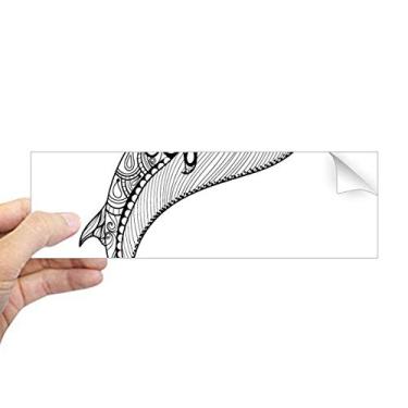 Imagem de DIYthinker Blue Whale Adesivo retangular grande forte para para-choque notebook janela decalque
