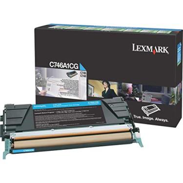 Imagem de Lexmark Cartucho de toner a laser C746A1CG C746 C748 (ciano) em embalagem de varejo