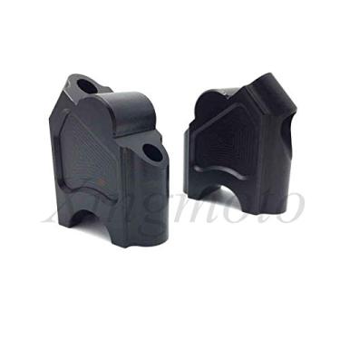 Imagem de AfterMokit de substituição para extensão de guidão para cima e para trás, braçadeiras extensoras BMW F650GS 2008-2018 F700GS 2013-2018, preto