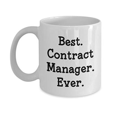 Imagem de Caneca de Gerente de Contrato – Melhor Gerente de Contrato de Ever – Copo de Cacau de Chá Quente Divertido – Ideia de Presente de Aniversário de Natal