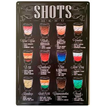 Imagem de Placa Decorativa Mdf Shots