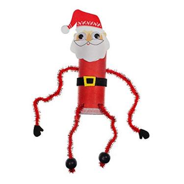 Imagem de Kit de Papai Noel de espuma de paraquedista West Coast – Kit de artesanato de 16 peças – Design de estilo natalino fácil de montar