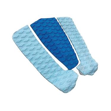 Imagem de Deevoka 3x Almofada de Tração de Prancha de Grips Mat Anti Slip Stomp Foot Pads Deck Tail Pads Almofadas de Pranchas de Surf para Skimboard, Azul