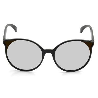 Imagem de ÓCULOS DE SOL TOUCH T0022 PRETO BRILHO LENTE CINZA FLASH PRATA-Unissex