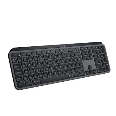 Imagem de Teclado sem fio Logitech MX Keys S com Clique Silencioso, Teclas Programáveis, Iluminação Inteligente, Conexão Bluetooth ou Receptor USB Logi Bolt e Bateria Recarregável - Grafite