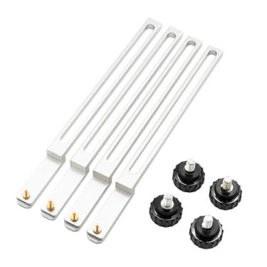 Imagem de shamjina Acessório de reballing bga gabarito, 4 unidades, suporte ajustável com parafusos para placa pcb, peças de estação de retrabalho bga, 180 mm