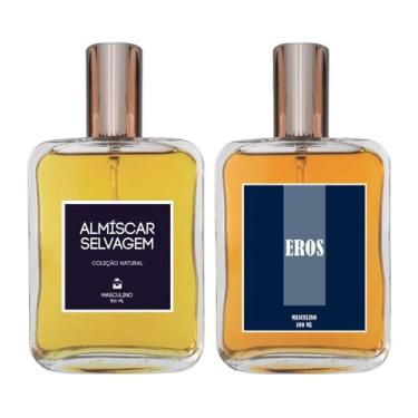 Imagem de Kit Perfume Masculino - Almíscar Selvagem + Eros 100ml - Essência Do B