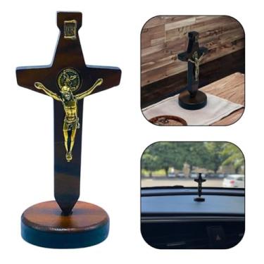 Imagem de Adorno Pedestal Espada São Miguel Arcanjo Para Painel de Carro