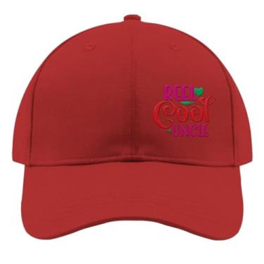 Imagem de Boné de beisebol Reel Cool Uncle Trucker Hat for Women Fashion Bordado Snapback, Vermelho, Tamanho Único