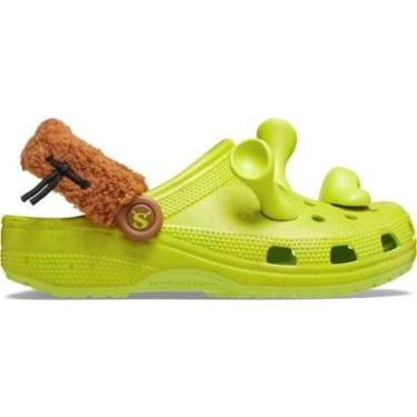 Imagem de Sandália crocs shrek classic clog juvenil lime punch-Unissex