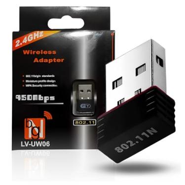 Imagem de Adaptador Pendrive Wi-Fi USB Wireless para Notebook e PC, com Padrão 802.11n, Oferece Conexão Rápida e Estável à Internet Sem Fio 900 Mbps