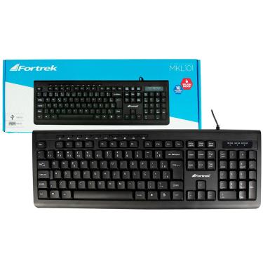 Imagem de Teclado Multimídia Fortrek MKL-101, usb, ABNT2, Preto - 75859