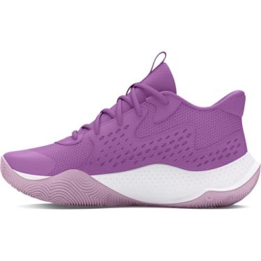 Imagem de Under Armour Tênis de basquete unissex infantil School Jet '23, (500) Roxo Provence/Branco/Roxo Ace, 18
