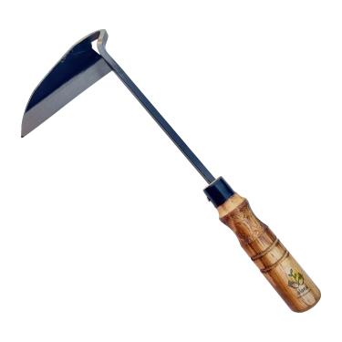 Imagem de Foice de capina manual de jardinagem japonesa de 30,5 cm, enxada de capina com cabo de madeira longo