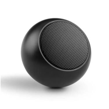 Imagem de Caixa de Som Bolinha Bluetooth Super Potente Mini, sem fio, Tws Mini Speaker Amplificada (PRETO)