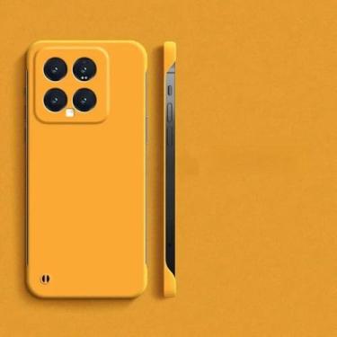 Imagem de Capa de telefone sem moldura para Xiaomi 14 13 12 12S 11T 11 10T 10 Pro Ultra 11 Lite Ultra Slim Hard PC Cases para Xiaomi 14 Pro Cover, amarelo, para mi 12 Pro, 12S Pro