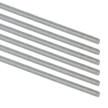 Imagem de Kit 6 Barra Roscada Bsw Aço 1/2`` X 1 Metro