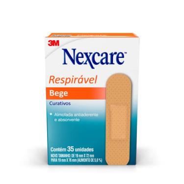 Imagem de Curativo Bege Nexcare 19mm x 76mm Caixa 35 Unidades