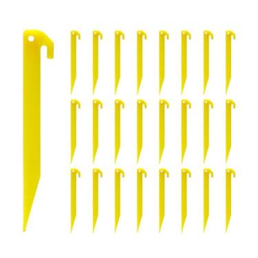 Imagem de GDLPZM – Pegadores de barraca de plástico duráveis com gancho para acampamento