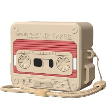 Imagem de KOREDA Capa protetora de silicone macio compatível com Samsung Galaxy Buds 3 Pro e Galaxy Buds 3 Pro, capa protetora de silicone macio com cordão para mulheres e homens (canela em pó)