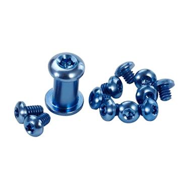 Imagem de Parafuso de titânio de 13 peças para Benchmade 535 Bugout, Mini Bugout 533 e Bailout 537, conjunto completo de ferragens inclui parafusos de pivô, alça e clipe de bolso, azul