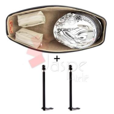 Imagem de Forração Pcx 150 Forro Premium Baú 19 20 Bege + 2 Antena - Jaspe Ateli