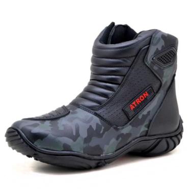 Imagem de Bota Motociclista Semi-ipermeável AS-SPIRIT Atron Shoes - 410 - Cinza 