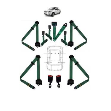 Imagem de Kit cinto de segurança COMPLETO RETRÁTIL para FIAT SIENA + fechos - HC