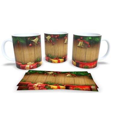 Imagem de Canecas de Porcelana Branca Personalizadas Natal 4 (Mod.80)