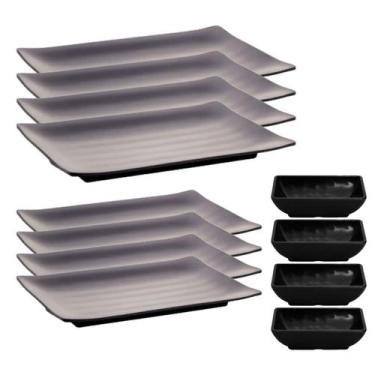 Imagem de Aparelho de Jantar Oriental 12 Peças Melamina Tóquio - Lyor