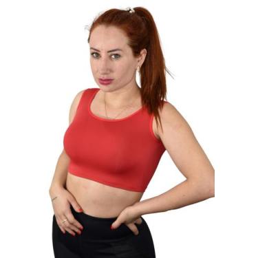 Imagem de Top Fitness Super Confortável - R06 - Fanáticos Por Cintas, Vermelho, 