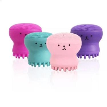 Imagem de Esponja Silicone Polvinho Rosto Esfoliante Limpeza Facial - Generica