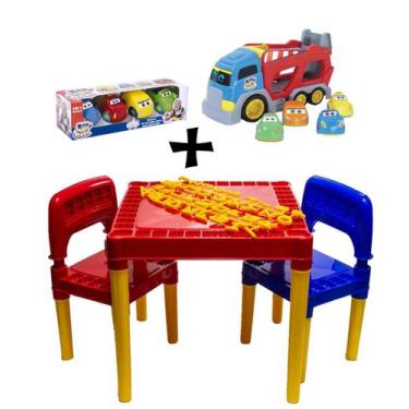 Imagem de Kit Mesa Atividades Tritec +Baby Cars + Baby Cargo Educativo - Big Sta
