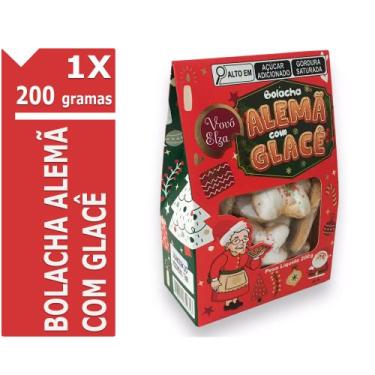 Imagem de Bolacha Alemã com Glacê Biscoito Natalino Decorado Natal - Elza