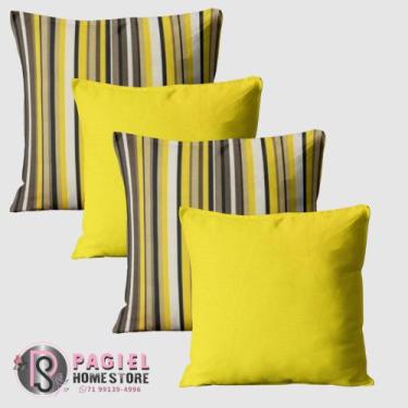 Imagem de Kit Com 4 Capas de almofada 40cmx40cm - PAGIEL HOME STORE