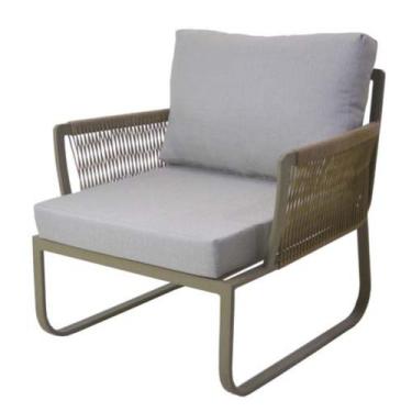 Imagem de Poltrona Mist Corda Naval com Almofadas Confortáveis - Nossa Kasa Móve