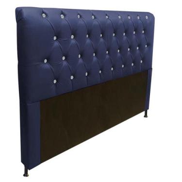 Imagem de Cabeceira Estofada Lady com Botões de Strass para Cama Box King Size 1