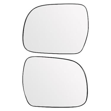 Imagem de X AUTOHAUX 1 par de vidro retrovisor aquecido do lado esquerdo direito do carro com placa traseira para Lexus RX300 RX330 RX350 RX400H 2004-2009 Nº 8790148040/8790648050